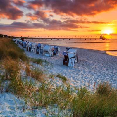 Strandkorb – Sonnen- und Windschutz an der Ostsee