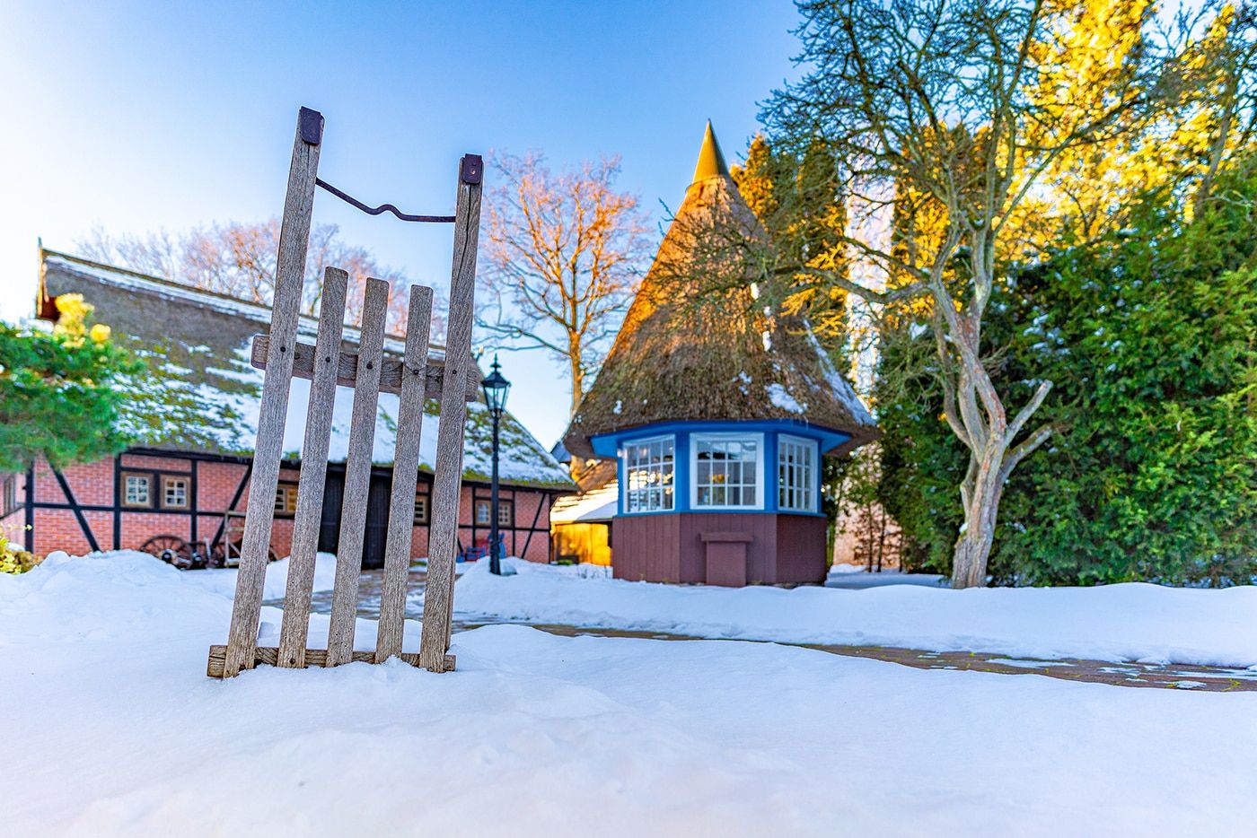 Museumshof von Zingst im Winter